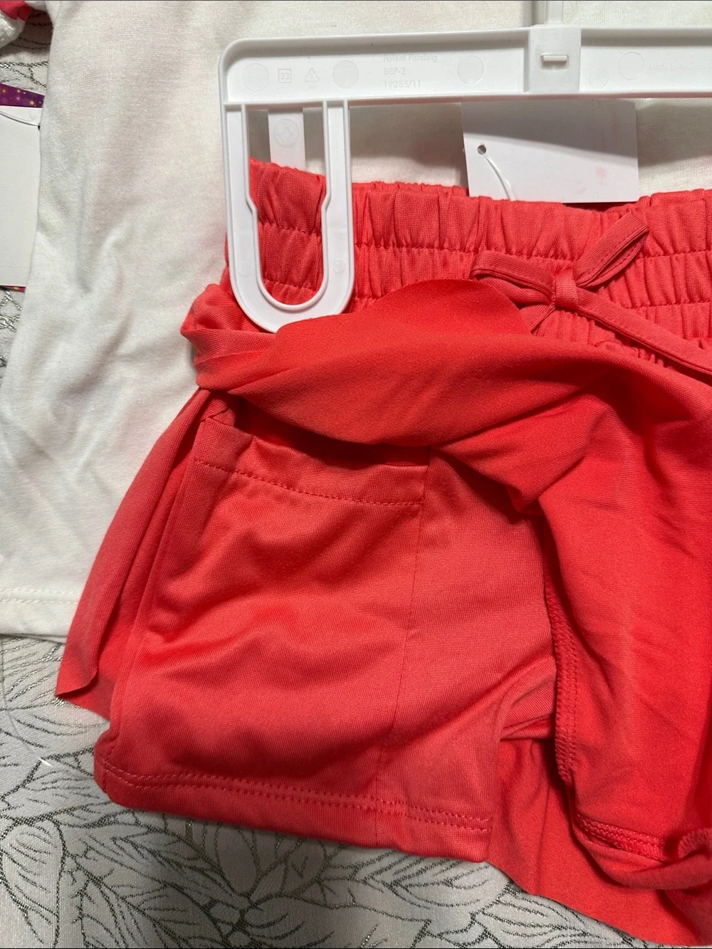 Kids Disney Ariel Mermaid Graphic Tee - White & Coral Pants
